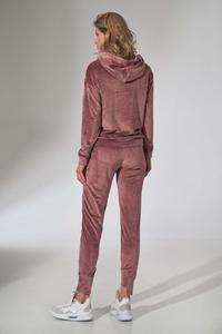 Pink Velveteen Joggers