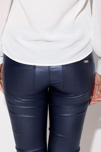 Blue Skinny Fit Pants with Twin Hip Pockets