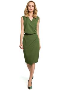 Green Elegant Pencil Sleeveless Dress