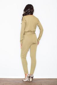 Green Stylish Ladies Belted Jumpsuit