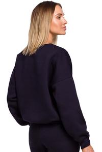 Sweatshirt with embroidery (Navy Blue)