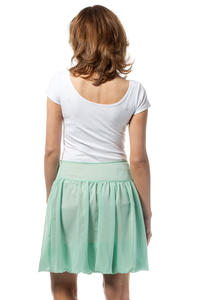 Mint Green Polka Dotted Cute Mini Skirt
