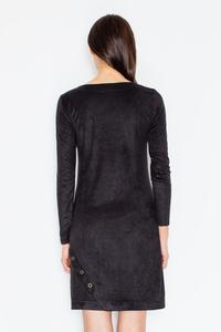 Black Round Rivets Casual Dress