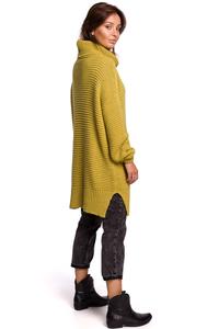 Women's Oversize Turtleneck Sweater - Lime