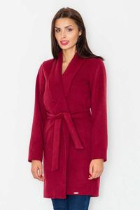 Dark Red Classic Short Coat