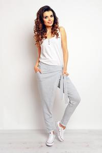 Grey Street Style Baggy Pants