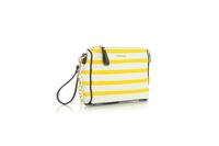 White&Yellow Stylish Clutch Bag with Chain 