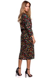 Midi Dress Sleeves 3/4 (red black)