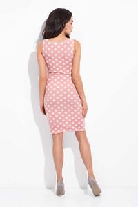 Pink Polka Dot Pattern Bodycon Dress