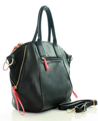 Black Quilted Eco-Leather Ladies Bag
