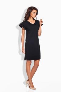 Black Coctail Butterfly Sleeves Dress