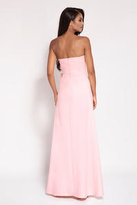 Light Pink Off-Shoulders Maxi Evening Dress