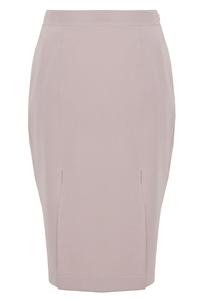 Beige Bussiness Style Pencil Skirt
