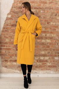 Long Women Coat Yellow
