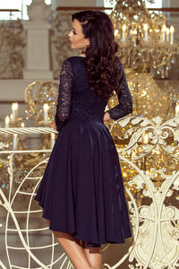 Dark Blue Evenig Lace Dress