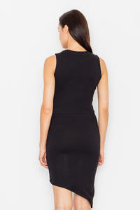 Black Asymetrical Bodycon Dress