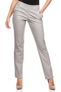 Grey Ultra Sleek Chic Straight Pants
