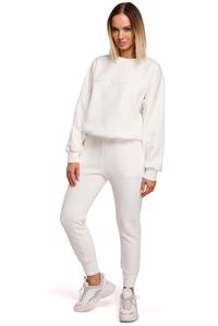 Sweatshirt with embroidery (Ecru)