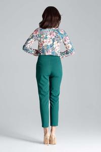 Green 7/8 Cigarette Pants