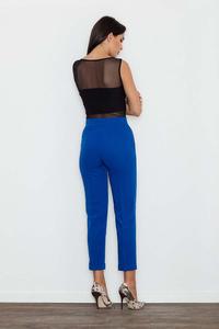 Blue Elegant Cigarette Ladies Pants