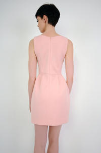 Pink Simple Mini Sleeveless Dress