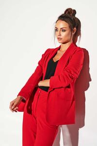 Open Office Red Jacket