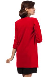 Red Elegant Long Blazer