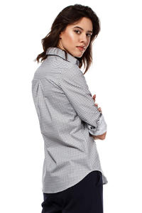 Grey Classic Long Sleeves Patterned Shirt