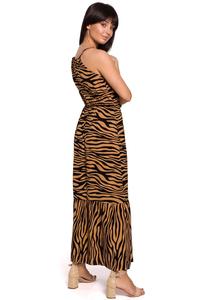 Maxi Dress Leopard Print Sleeveless (camel and black)