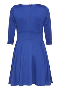 Blue Giggly Fashion Flared Skirt Dress
