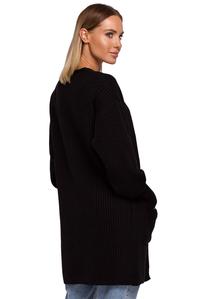 Long Cardigan with Pockets (Black)