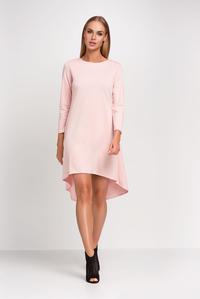 Pink Asymetrical Casual Dress