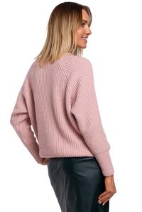 Simple Long Sleeve Sweater (Pink)