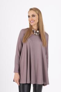 Cappuccino Long Sleeves Oversized Loose Blouse