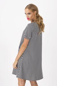 Black&White Houndstooth Mini Dress