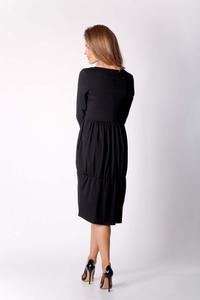 Black Knitted Casual Christmas Dress