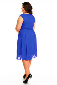 Cornflower Blue Elegant Evening Romantic Party Dress PLUS SIZE