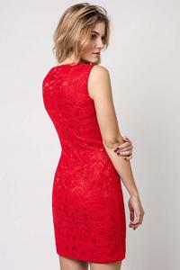 Red Bodycon Fit Lace Mini Dress