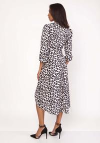 Leopard Dress With Asymmetrical Bottom