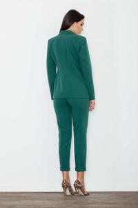 Green Elegant Cigarette Ladies Pants