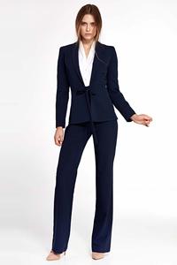 Navy Women Jumpsuit With Suspenders