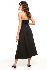 Black Flared High Waist Skirt