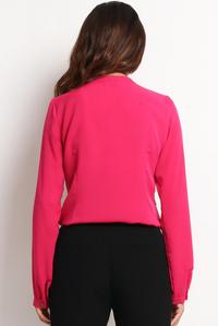 Pink Ladies Shirt with Chest Pockets