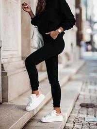 Black Sport Set- Pants+Hoodie