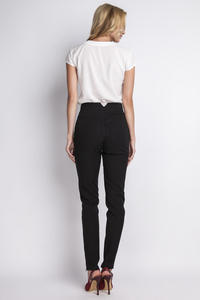 Black Hight Waist Elegant Pants