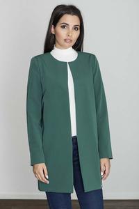 Green Round Neckline Open Ladies Blazer