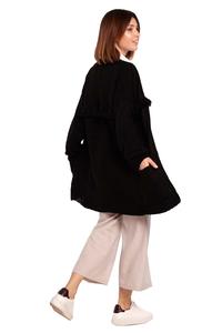 Black Boho Style Oversized Cardigan