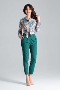 Green 7/8 Cigarette Pants