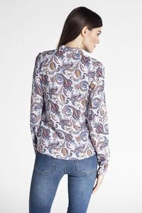 Floral Pattern Long Sleeves Classic Ladies Shirt
