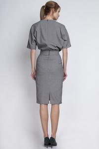 Houndstooth Elegant Pencil Skirt 1/2 Sleeves Dress